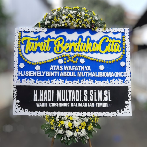 Karangan Bunga Duka Cita kereng bangkirai